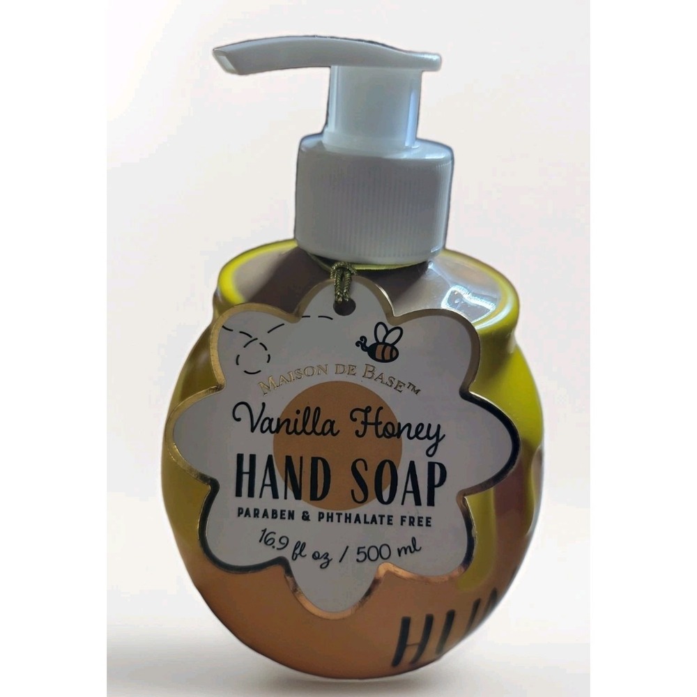 Maison De Base‎ Vanilla Honey Hand Soap Paraben & Phthalate free 16.9 fluid oz.